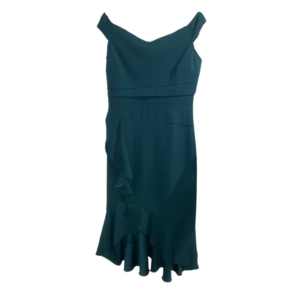 🆕Green Knitee Off The Shoulder Dress - Picture 2 of 4